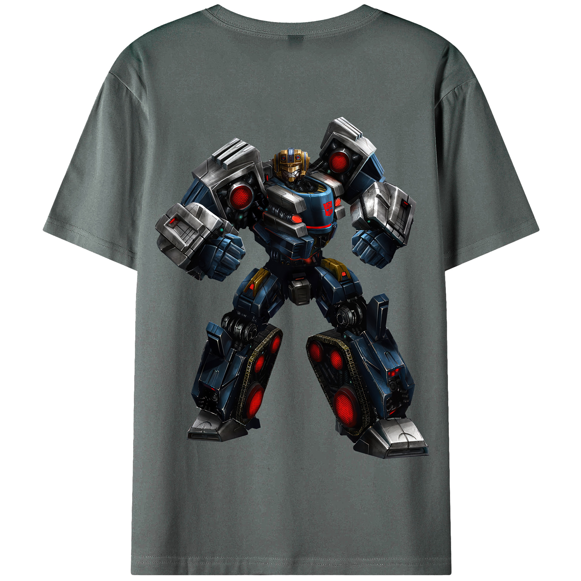 （画像用） Transformers トランスフォーマー 綿100％半袖Tシャツ（背面プリント）